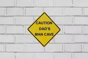 Caution: dad's man cave