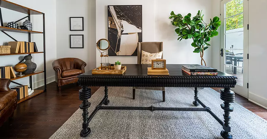 elegant study and desk