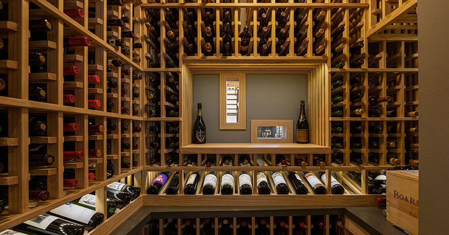 temperature-controlled wine room 