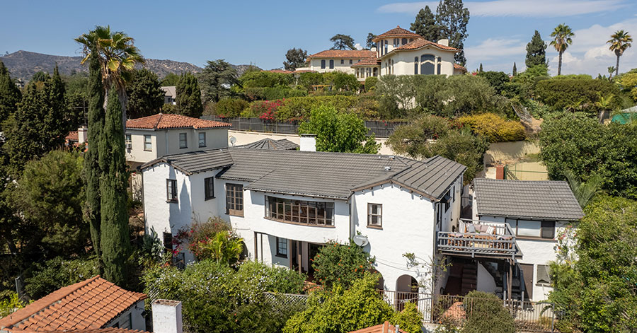 Exterior aerial shot of 2219 Ben Lomond Drive