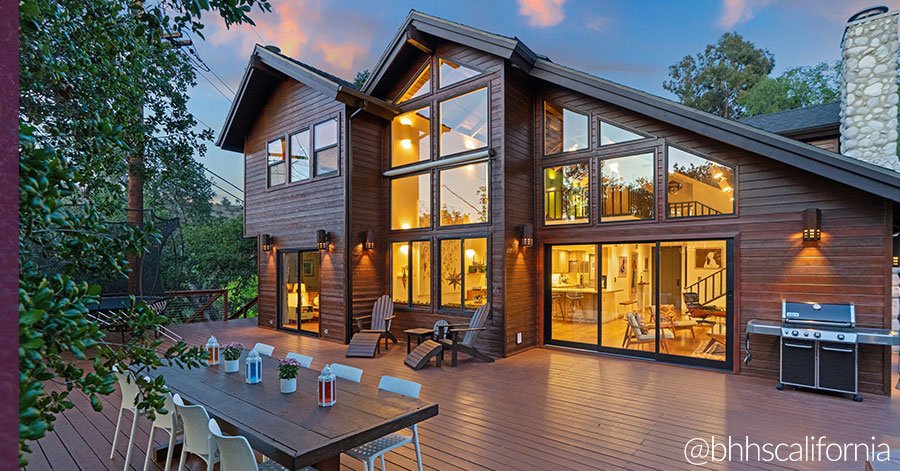 Exterior view of 360 Edwards Place from back deck 