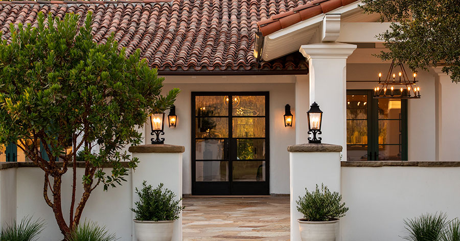 Exterior of luxury santa ynez home