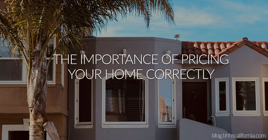 Exterior of condo and a palm tree with text overlay: The importance of pricing your home correctly 