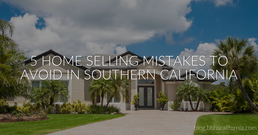 Southern California Home with Text overlay